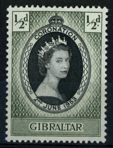 Gibraltar 1953 coronation - gibraltar, sg
