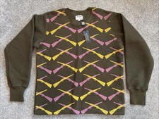 Duffer of St George Vintage L Brand New With Tags Green,with Rifle Screen Print