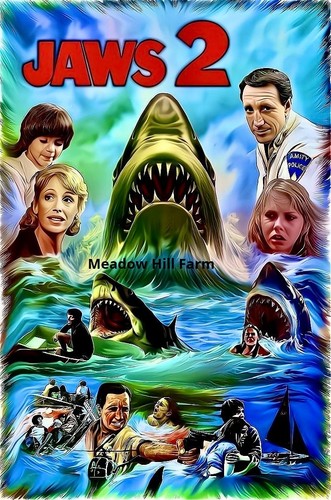 Sticker jaws great - 2, white