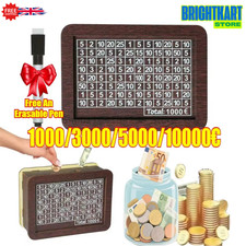 Wooden money box with counter - box,