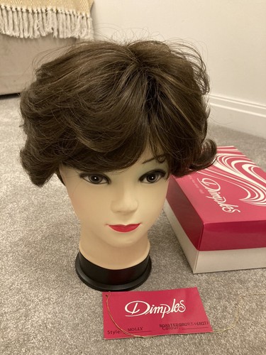Dimples synthetic warm brown - dimples,