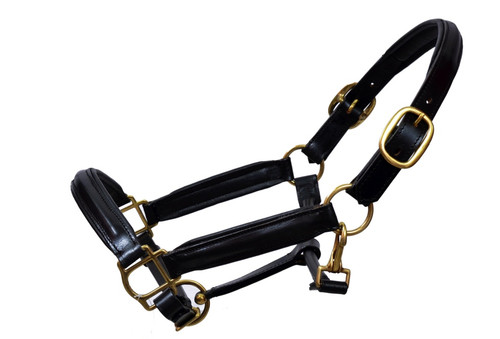 Leather horse head collar - leather,