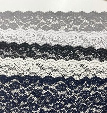 Corded Lace Fabric Bridal Wedding Floral Scallop Edge For dress overlays