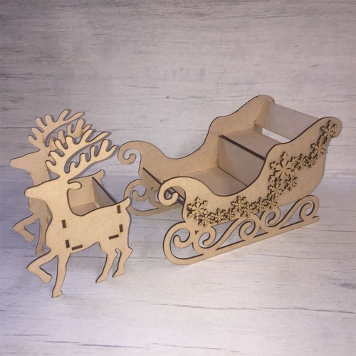 Santa sleigh and reindeer kit