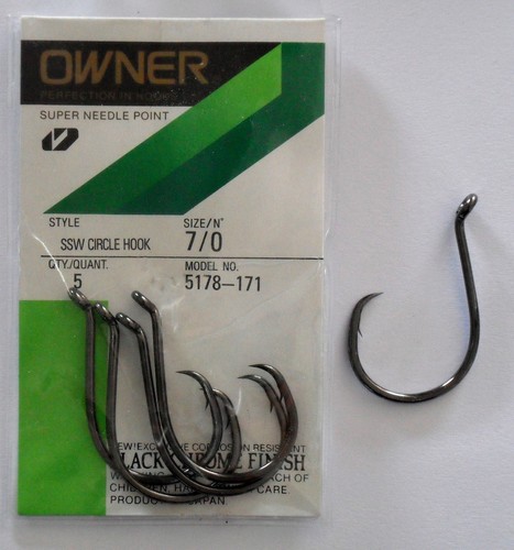 Owner ssw circle fishing - circle, hooks