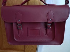 Yoshi Lichfield 14inch Red Leather Satchel