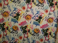 Neon Grafitti Fabric