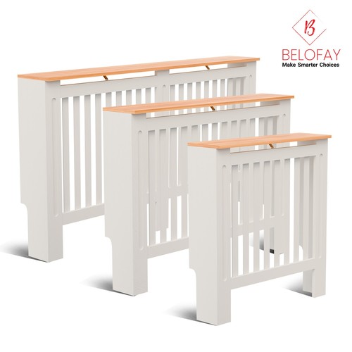 White radiator cover mdf - white,