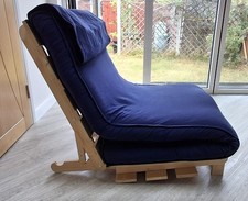 Ikea single blue futon rarely used in great condition