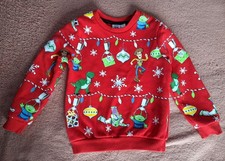 Kids Toy Story Christmas Jumper By Primark - Size 4-5 Years - Disney Xmas Top