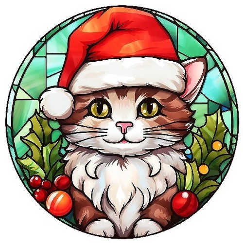 Cat christmas baubles a - christmas,