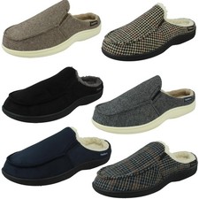 Mens Padders Textile Machine Washable Casual Slippers Loungewear Sliders Tom