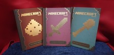 OFFICIAL MINECRAFT HANDBOOKS SET OF 3: REDSTONE COMBAT CONSTRUCTION GUIDE BOOKS