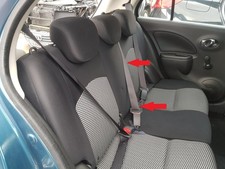 Nissan Micra K13 10-17 Centre Middle Rear Seat Belt 88854-1HB1B A69925