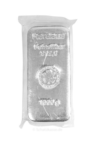 Heraeus silver bar fine - heraeus, kg