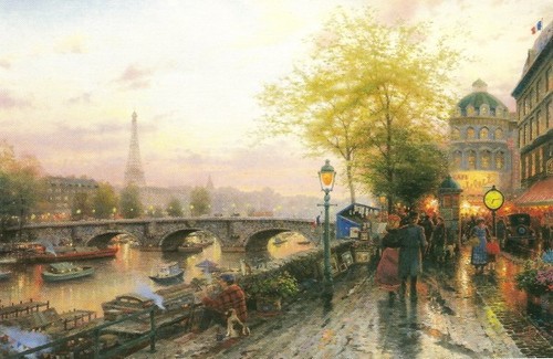 Thomas kinkade paris eiffel - kinkade,