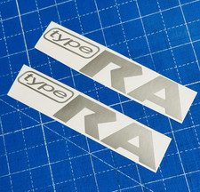 Subaru TYPE RA STICKERS X2  DECALS FOR WRX WRC STI Silver Scooby 22B WRC 100mm