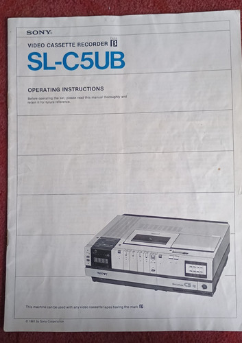 Sony c5uk betamax - betamax, video