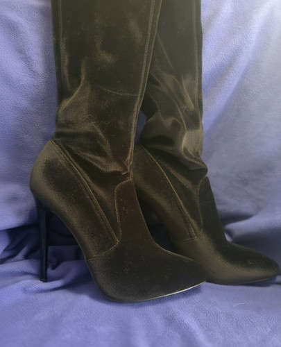 Carvela black velvet - black,
