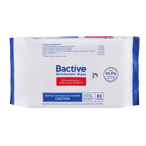 Bactive disinfectant wipes - wipes, 18
