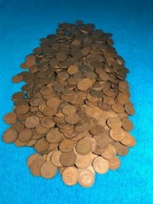100x British 1/2d's coins Half Pennies bulk lot  Geo VI Eliz II Shove Ha' Penny