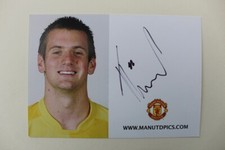 2006-07 Tom Heaton Signed Manchester United Club Card (29214)