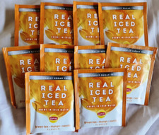 Lipton Real Iced Tea x10. Plastic-free bag. Cold brew. Green Tea, mango, vanilla