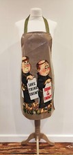 Harrods 【Drink is the Enemy】 Waterproof  Apron, * Very Rare new with defects
