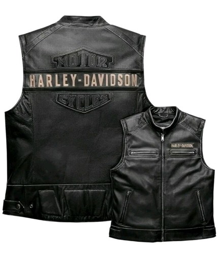 Men real leather harley - men's,