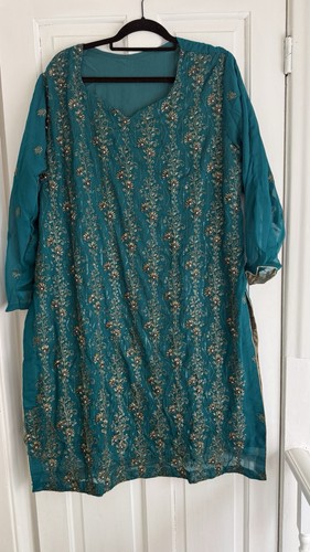 Turquoise green salwar - green,