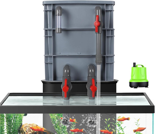Layer aquarium filter with - aquarium,