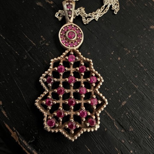 925 sterling silver - sterling, ruby