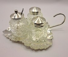 Vintage Decorative Leaf Cruet