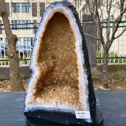 18lb natural citrine geode - natural,