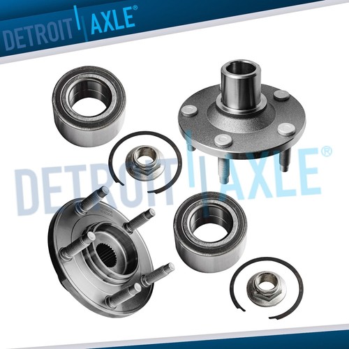 Pair front wheel hub and - front,