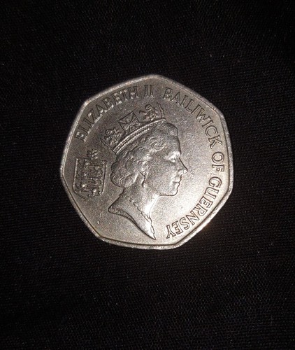Rare guernsey 50p coin - -,