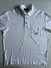 Leonard Paris Homme Short Sleeve Polo Shirt Men’s White Size L Chest Logo 46”