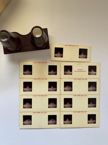 Vintage stereo slides with - vintage,