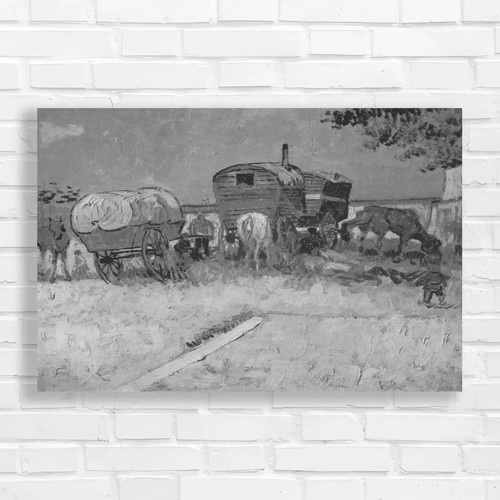 Encampment gypsies with - of,