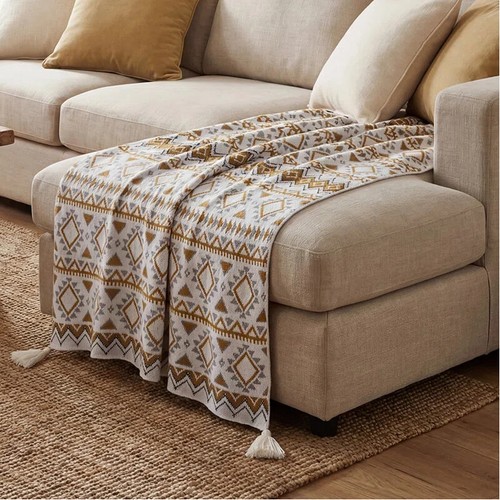 130x170cm fringe throw blanket - fringe,