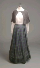 Ladies black tartan - black,