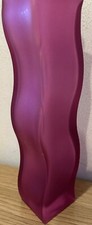 Vintage 90’s IKEA “Skamt” Wavy/Squiggle Vase Dark Pink