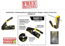 VDV226-110 Pass-Thru Modular Wire Crimper, All-In-One Tool Cuts, Strips, Crimps