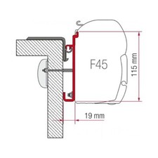 Fiamma Adapter Brackets Fiat Rapido Serie 7-8 for F45 F70 Awning 98655-222