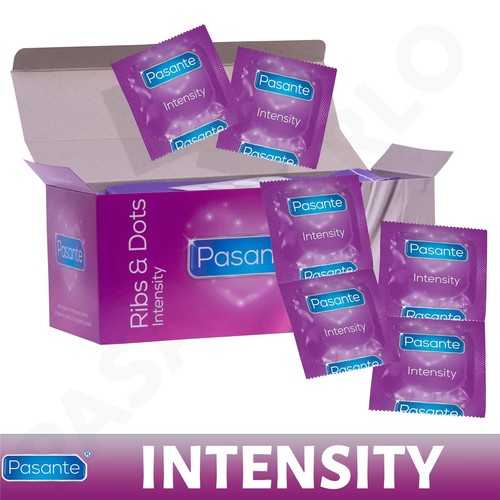 Pasante ribs and dots condoms - and,