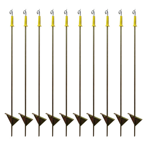 Steel pigtail post 101cm heavy - steel,