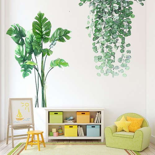 New tropical leaves green - new,