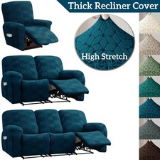 Recliner Sofa Covers 1/2/3 Seater Thick Jacquard Slip Covers Furniture Protector
