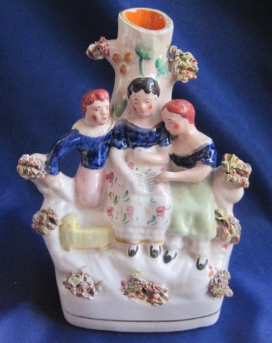 Antique staffordshire spill - antique,