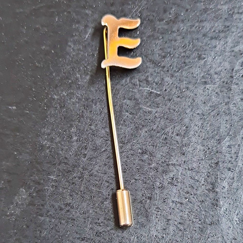 Gold tone letter top - gold,